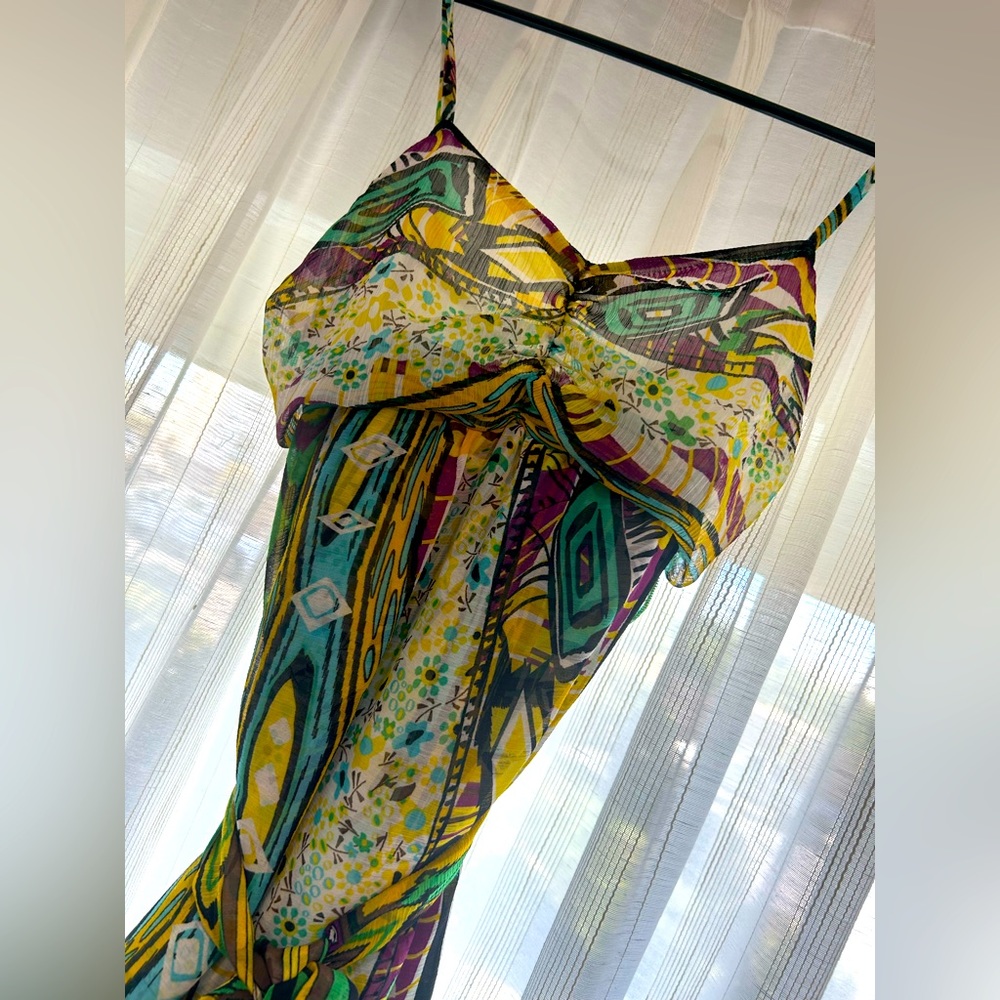 Multicolor abstract dress